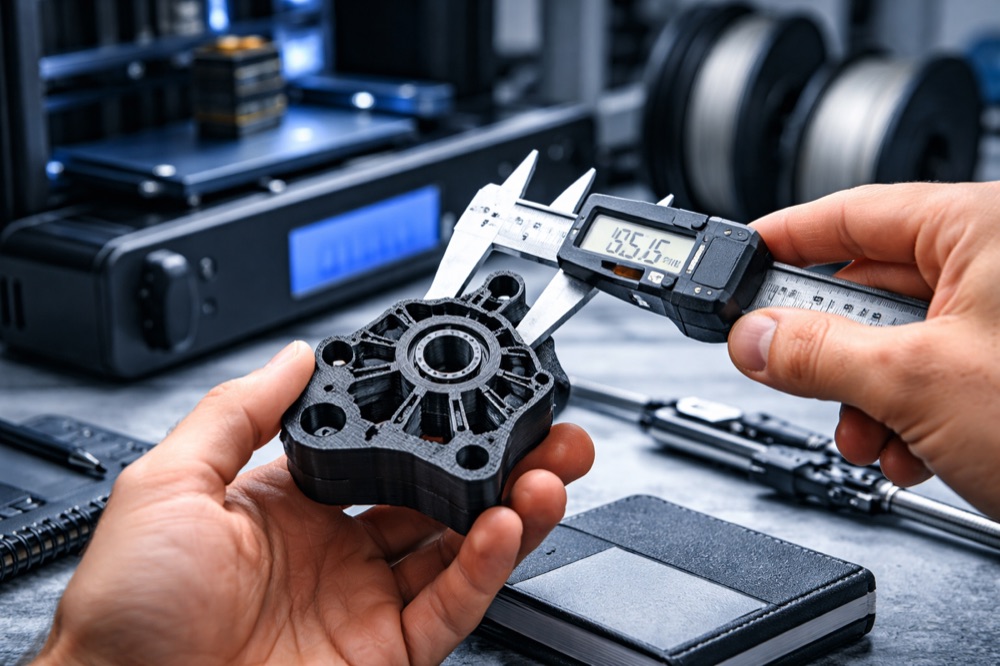 3D-geprint tandwiel in Nylon PA, mechanisch sterk en slijtvast